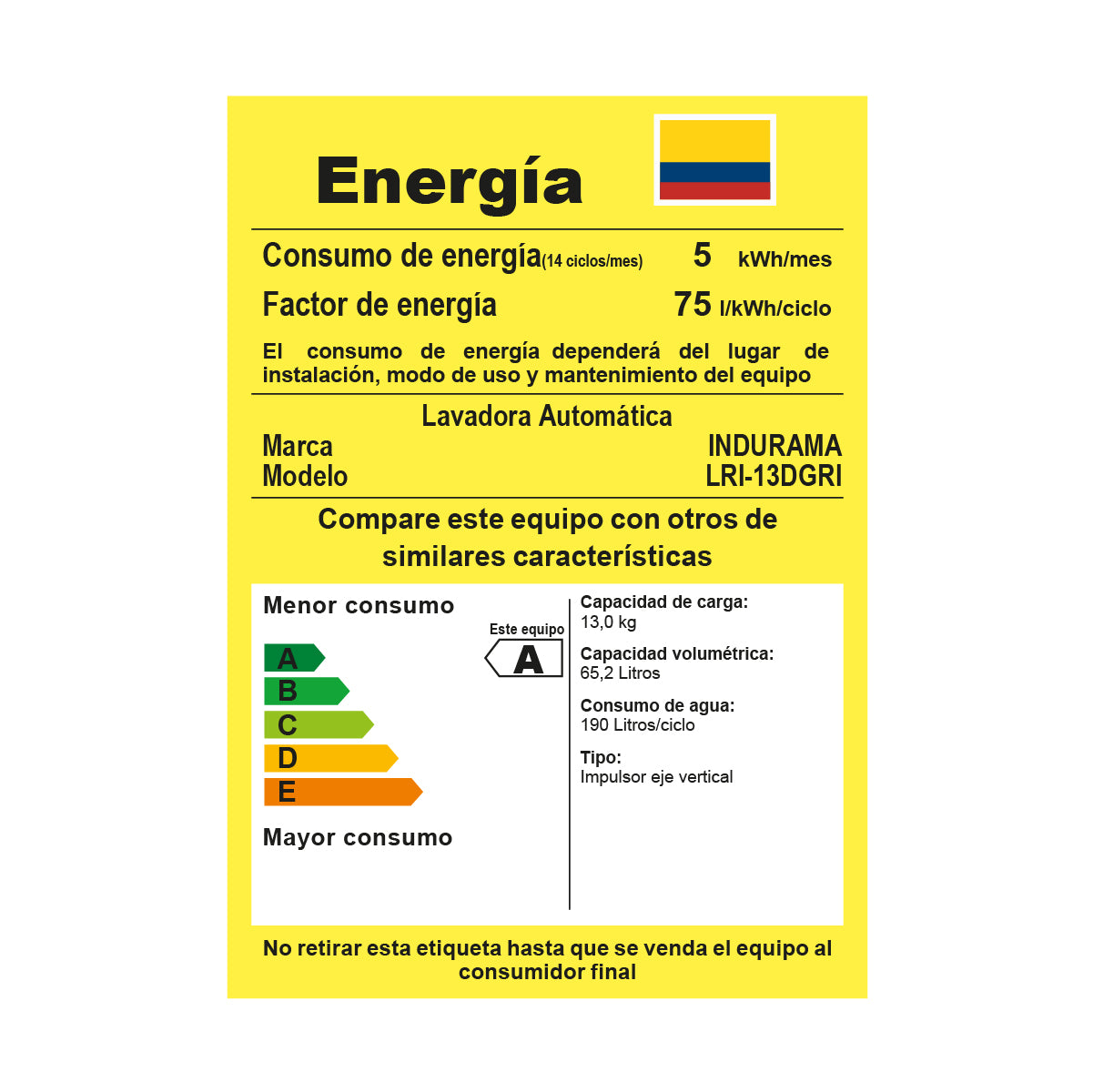Lavadora Automática Indurama 13 Kg Gris - LRI-13DGRI