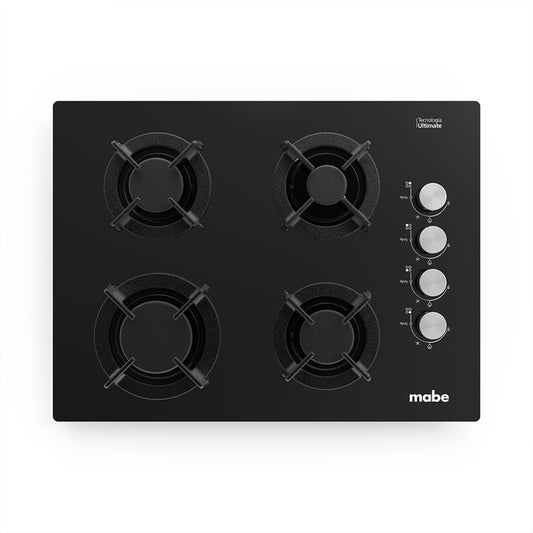 CUBIERTA MABE EMPOTRABLE 60CM VIDRIO NEGRO PM6046V0