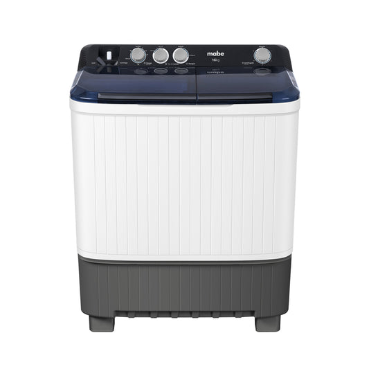Lavadora Dos Tinas Semiautomática 16 Kg Blanca Mabe - LMD6124HBAB0