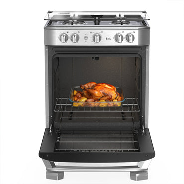 Estufa de Piso Mabe a Gas 60 cm Inox - EMC6050NFX1