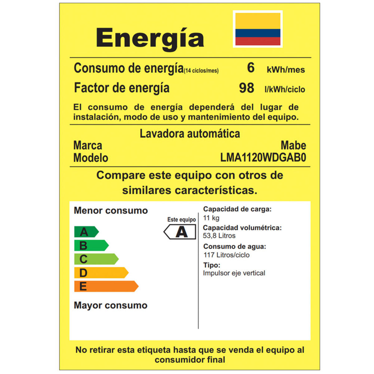 Lavadora Mabe Automática 11 Kg Diamond Gray - LMA1120WDGAB0