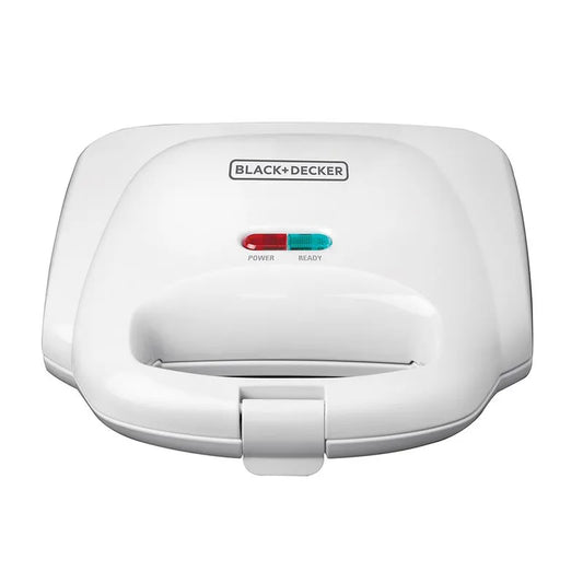 Sandwichera Black+Decker 2 Porciones a la vez Tuesta, sella y corta - SM1000W