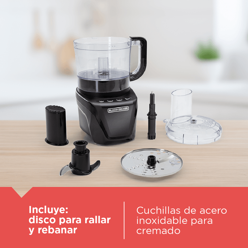 Procesador de alimentos BLACK+DECKER FP4342 Negro