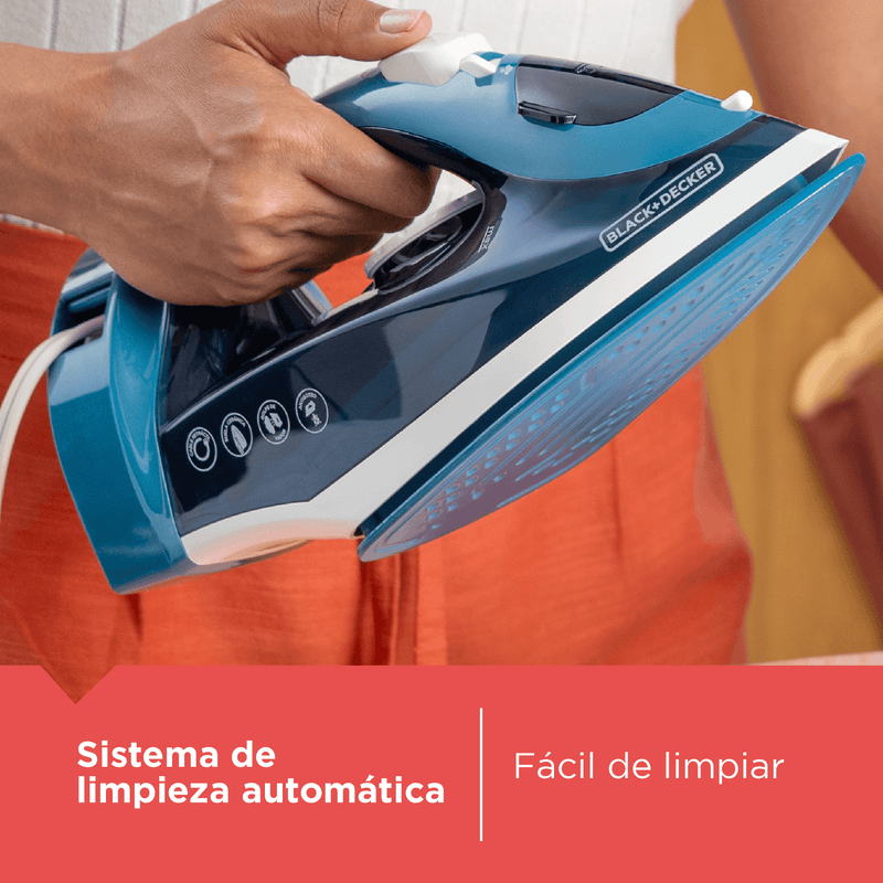 Plancha Black+Decker con cable retráctil - ICR004B-LA