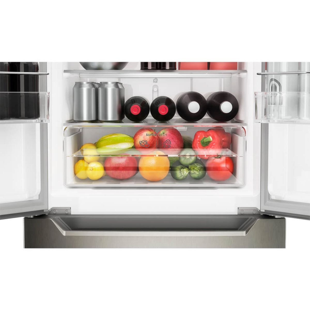 Nevecón French Door Electrolux No Frost 320L Inverter Gris - ERFWV3HUS