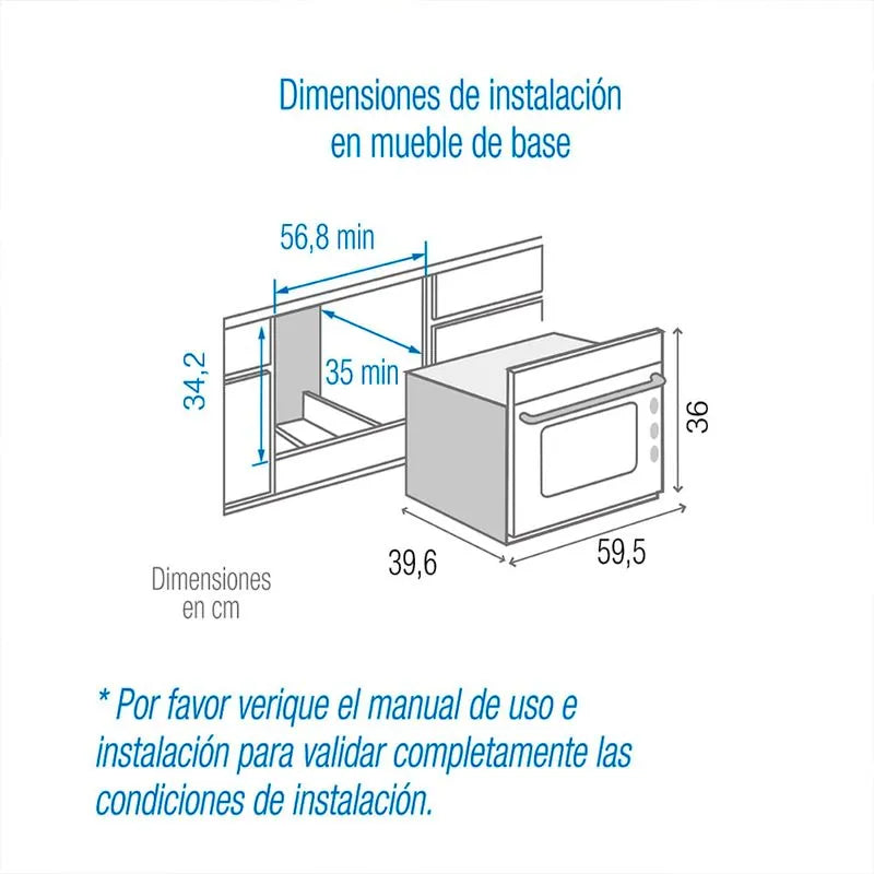 Horno de Empotrar Challenger Eléctrico 110V Medioformato - HE-2485