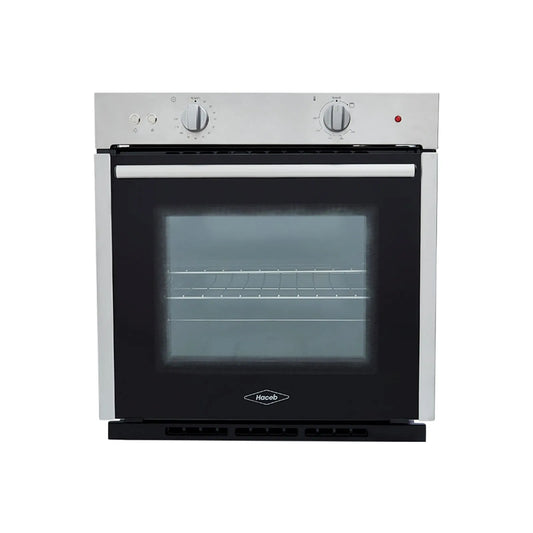Horno mixto Tandoori 60 cm Inox con vidrio negro gas natural 120V Haceb - HX TANDOORI 60 INOX NE GN - Logística Haceb
