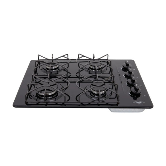Estufa de Empotrar CG Haceb de 4 puestos de 60X43 cm a Gas Natural Esmaltada negra -CUB CG 60-43 ESM NEGRA ML GN