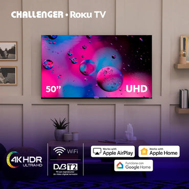 Televisor Challenger 50" LED 4K UHD Roku TV - 50KR15T2