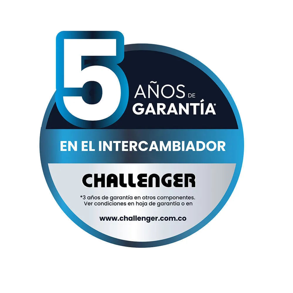 Calentador de paso a gas Natural Challenger 6 Litros Tiro Natural - WHN7060-GN