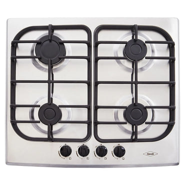 Estufa de Empotrar Sésamo Haceb de 4 puestos de 60 cm a Gas Natural - CS60-51-INOX-HF