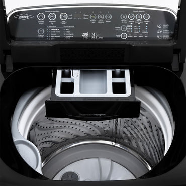 Lavadora ZOÜ Haceb 16 Kilogramos Haceb digital Negra - LA16D-NE