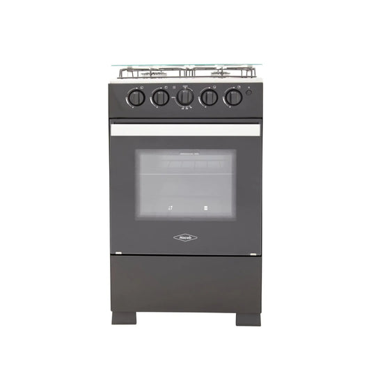 Estufa Romero Vidrio Haceb 50 cms Gas Propano Negra - Logística Haceb