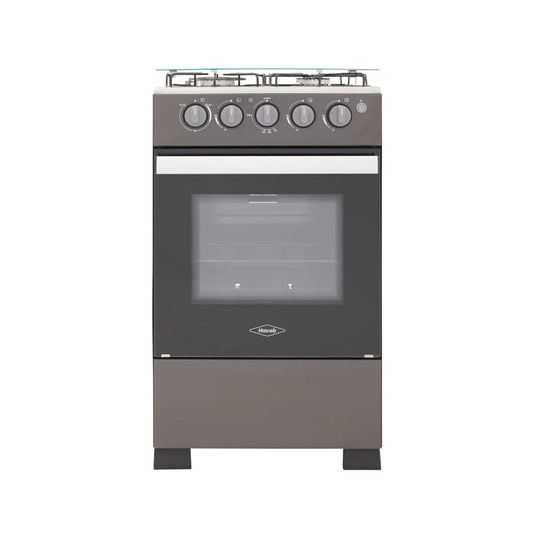 Estufa Romero Haceb de 4 puestos 50 cm a Gas Natural Plata - ESTUFA ROMERO 50-V MIX 3X1 GN PL - Logística Haceb