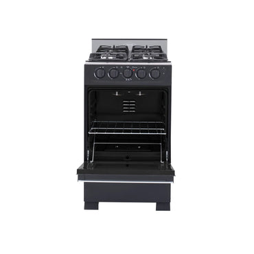 Estufa Romero Cristal de 4 puestos 50 cm a Gas Propano Negro - ESTRO50-CRISTAL-P