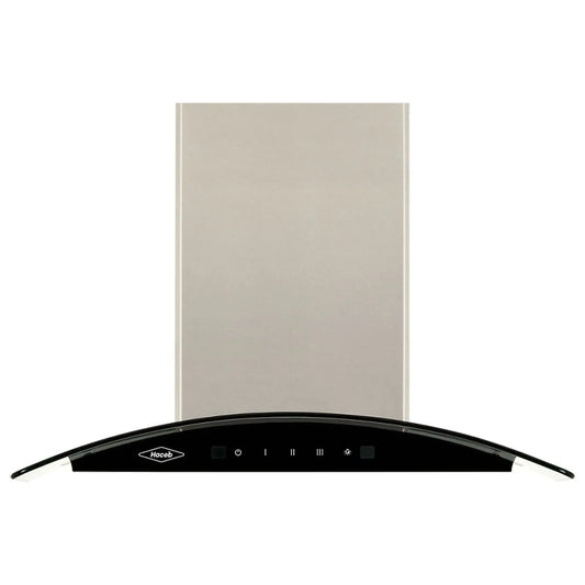 Campana peninsula Haceb vidrio inox-negro 60 Cm 3 velocidades- Logística Haceb