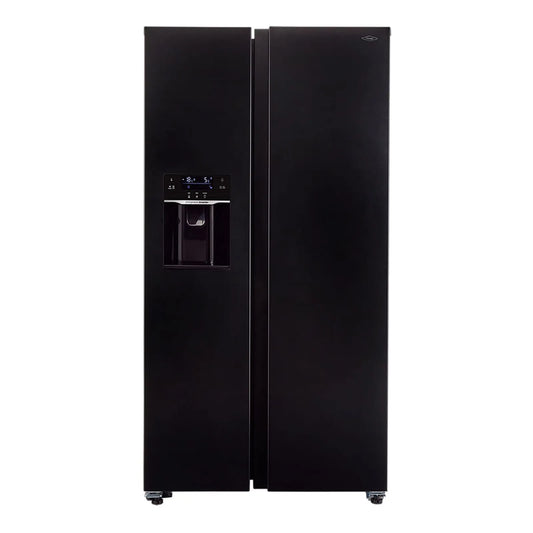 Nevecón Haceb 621 Litros con Fabricador y Dispensador de Agua Automático Negro - SBS 621 SE MI PD DA NE INV- Logística Haceb