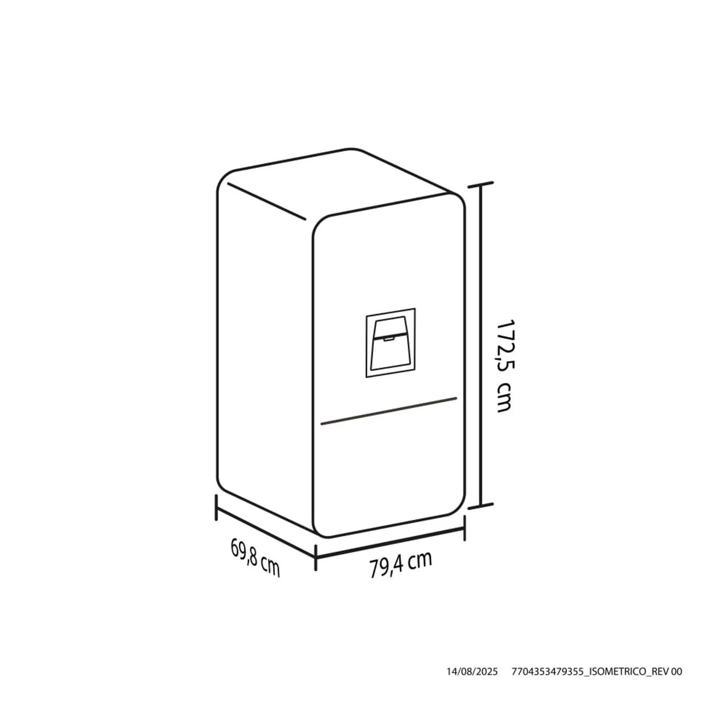 Nevera Haceb Bottom Mount 543 Litros con Dispensador de Agua Inox - BM 543 SE MI DA INOX INV- Logística Haceb