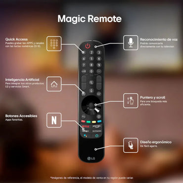 Televisor LG 50" pulgadas 127 cm 50NANO80TSA 4K UHD NanoCell Smart TV.