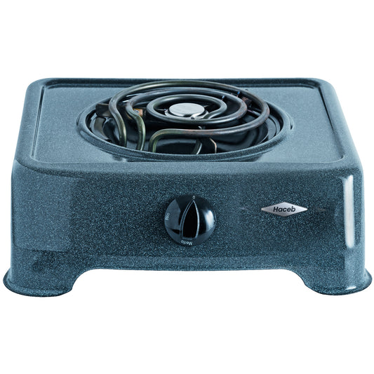 Cocineta Eléctrica Haceb de 1 puesto Gris/Azul - COCINETA AR ELEC-1 - Logística Haceb