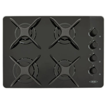 Estufa de Empotrar ASL CG Cristal de 4 puestos Haceb de 60 X 43 cm a Gas Natural - ASL60-43-CRISTAL-GN