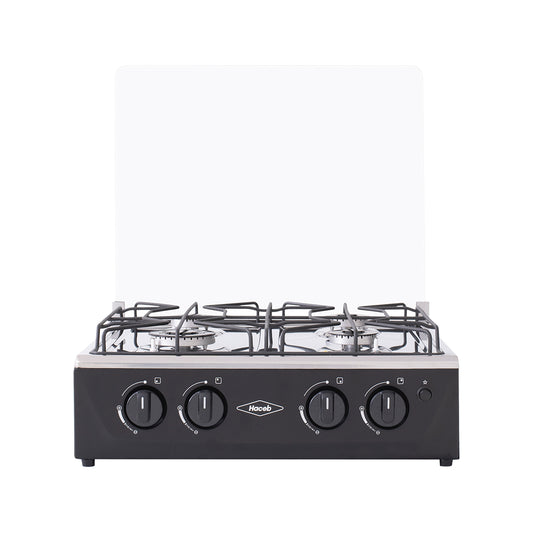 Estufa de mesa Avellana Haceb 4 puestos a Gas Propano Negro - EM AVELLANA V GP NE