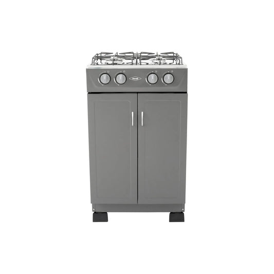 Estufa Romero de gabinete Haceb de 4 puestos a Gas Natural Plata - ESTRO04T-PL