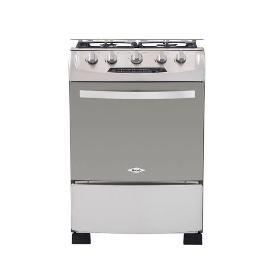 Estufa Orégano Haceb de 4 puestos 60 cm a Gas Natural Inox - ESTORG60-INOX