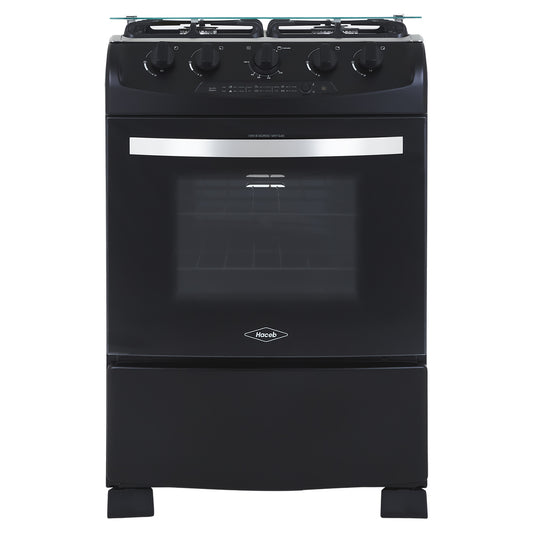 Estufa Orégano Haceb de 4 puestos 60 cm a Gas Propano Negro - ESTUFA OREGANO 60-VF GP NE