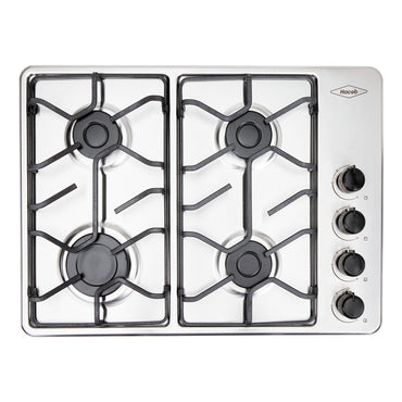 Estufa de Empotrar TO Haceb de 4 puestos de 60X43 cm a Gas Natural Inox- CUB TO 60-43 INOX PL GN
