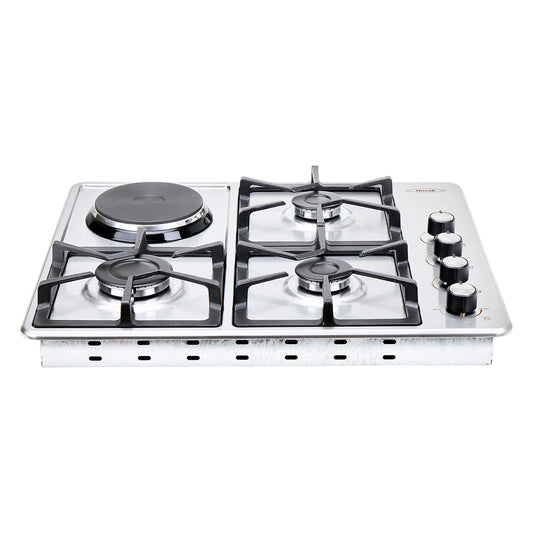 Estufa de Empotrar TA de 3 puestos 3X1 RB Haceb de 60 cm a Gas Natural 120 - CUB TA 60-51 INOX 3X1 RB GN 120V