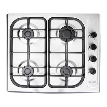 Estufa de Empotrar SE Haceb de 4 puestos de 60-51 cm a Gas Propano Inox - CUB SE 60-51 INOX HF GP
