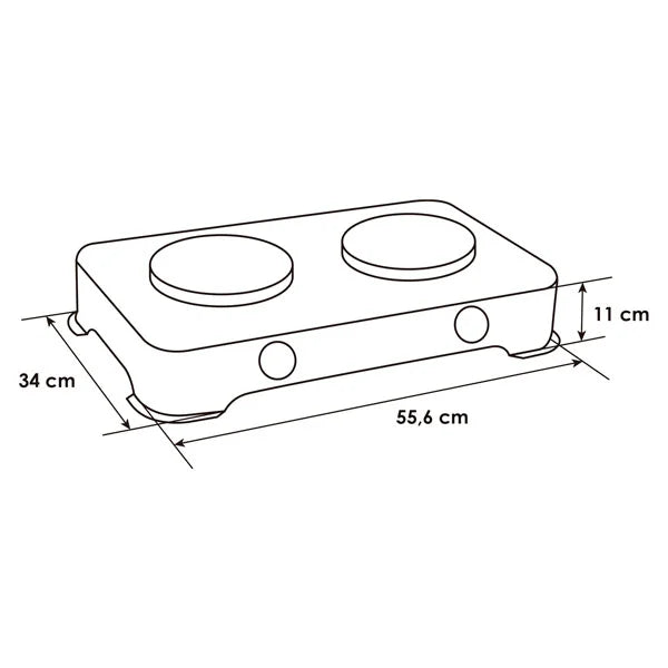 Estufa Abba Mesa 2Pts Eléctrica 120V - SE200-1