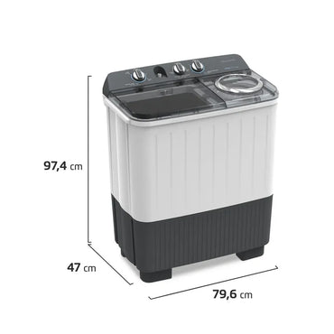 Lavadora Electrolux 9KG Semi Automática - FWTM09M6BUXW