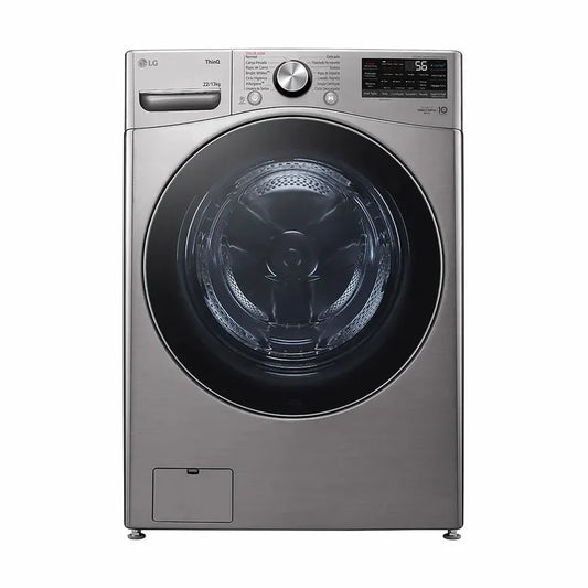 Lavadora Secadora LG 22KG Tipo Acero Inox WD22VV2S6BR