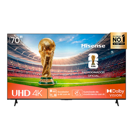 Televisor Hisense 70" UHD 4K- 70A6NV
