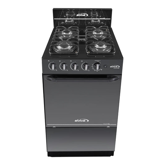 Estufa Abba 4Pts Gas Natural Mesa Frente Vidrio Reflectivo AG101-5
