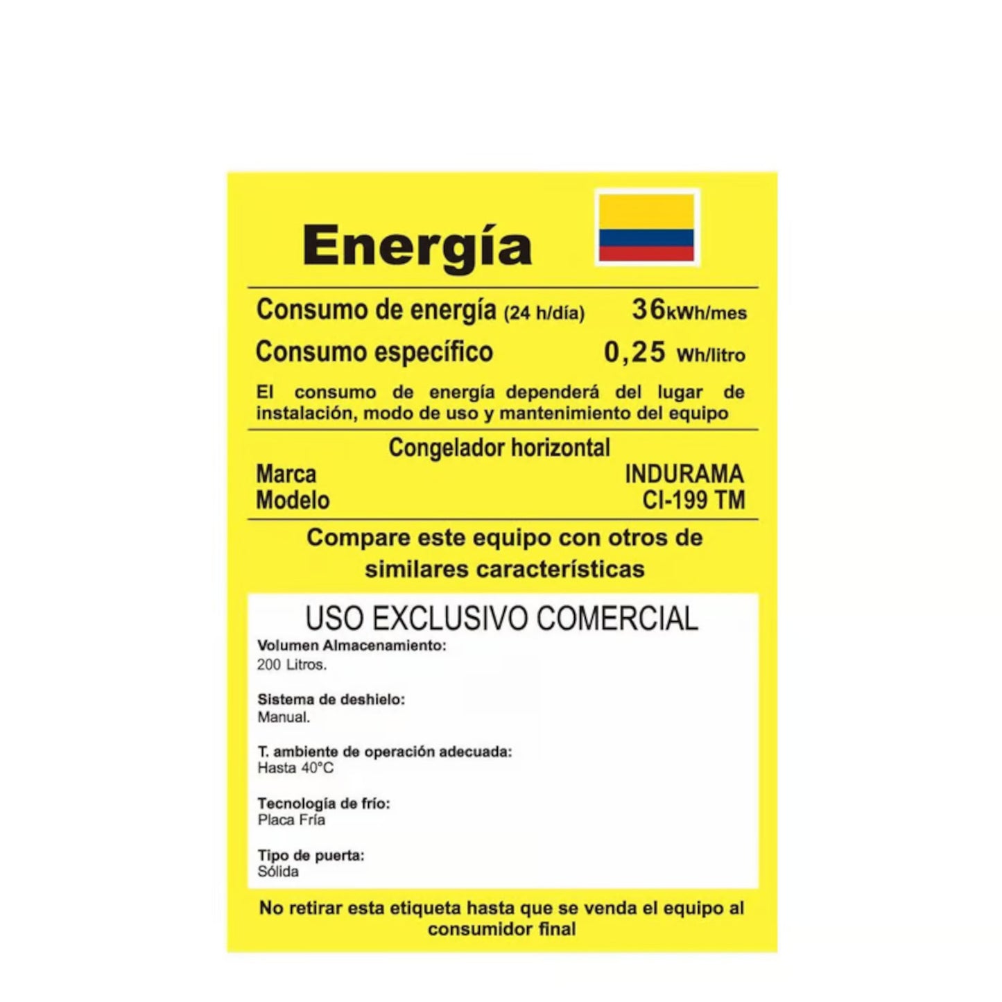 Congelador Indurama 209 LTS Blanco CI-199TM