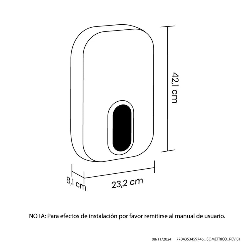 Calentador Haceb a Paso 7 Lts - CAL-CPE-220V Gris