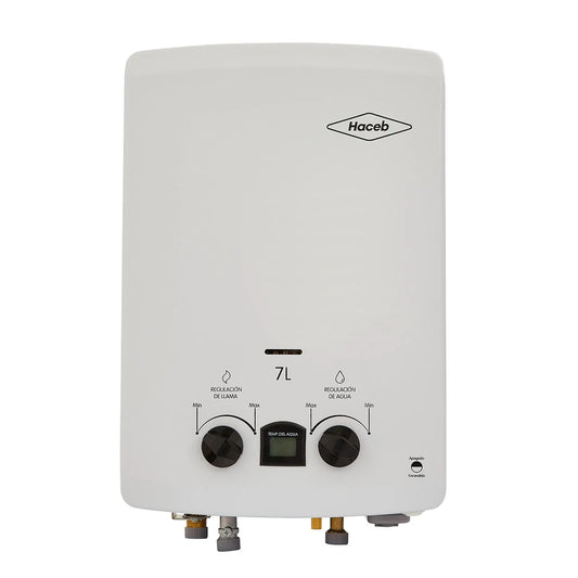 Calentador Haceb de Paso Tiro Natural 7 Lts - CAL-CPG-7TN-GN Blanco
