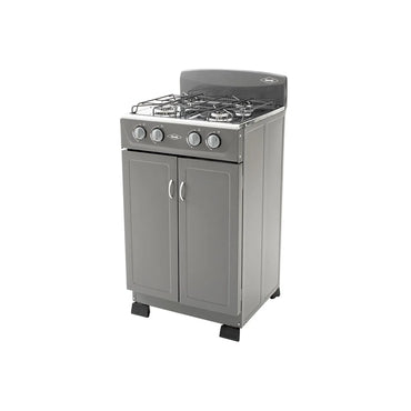 Estufa Romero de gabinete Haceb de 4 puestos a Gas Propano Plata - ESTRO04T-PL-P