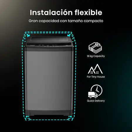 Lavadora Hisense 18kg carga superior WT3W1823UT