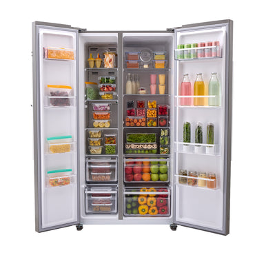 Nevecón Haceb 563 litros manija externa panel digital inox - Logística Haceb