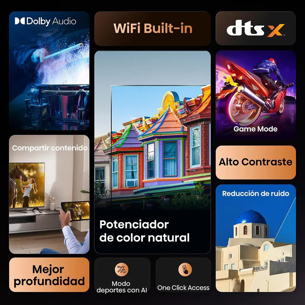 Televisor HISENSE 43 pulgadas LED FHD Smart TV - 43A4NV