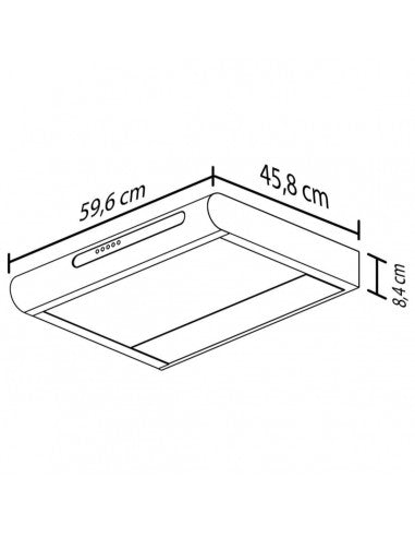 Campana Haceb Tofu 60cm Inox 3 Velocidades CAMP TOFU 60 V3 INOX