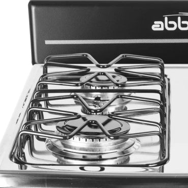 Estufa de Mesa Abba 4 Puestos Gas Propano Negra -ST400-5-QL-N-P