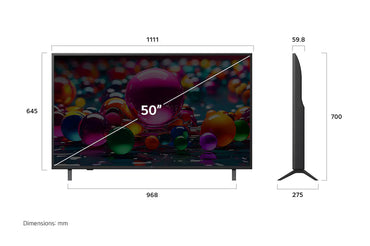 Televisor LG 50" UHD AI 4K Smart TV 2025 - 50UA8055PSA