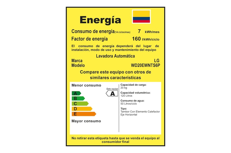 Lavaseca LG Frontal 20Kg Blanco Grafito AIDD - WD20EWNTS6P