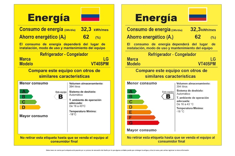 Nevera LG Congelador Superior 394L Negro Mate DoorCooling - VT40SPM.AEPCCLM