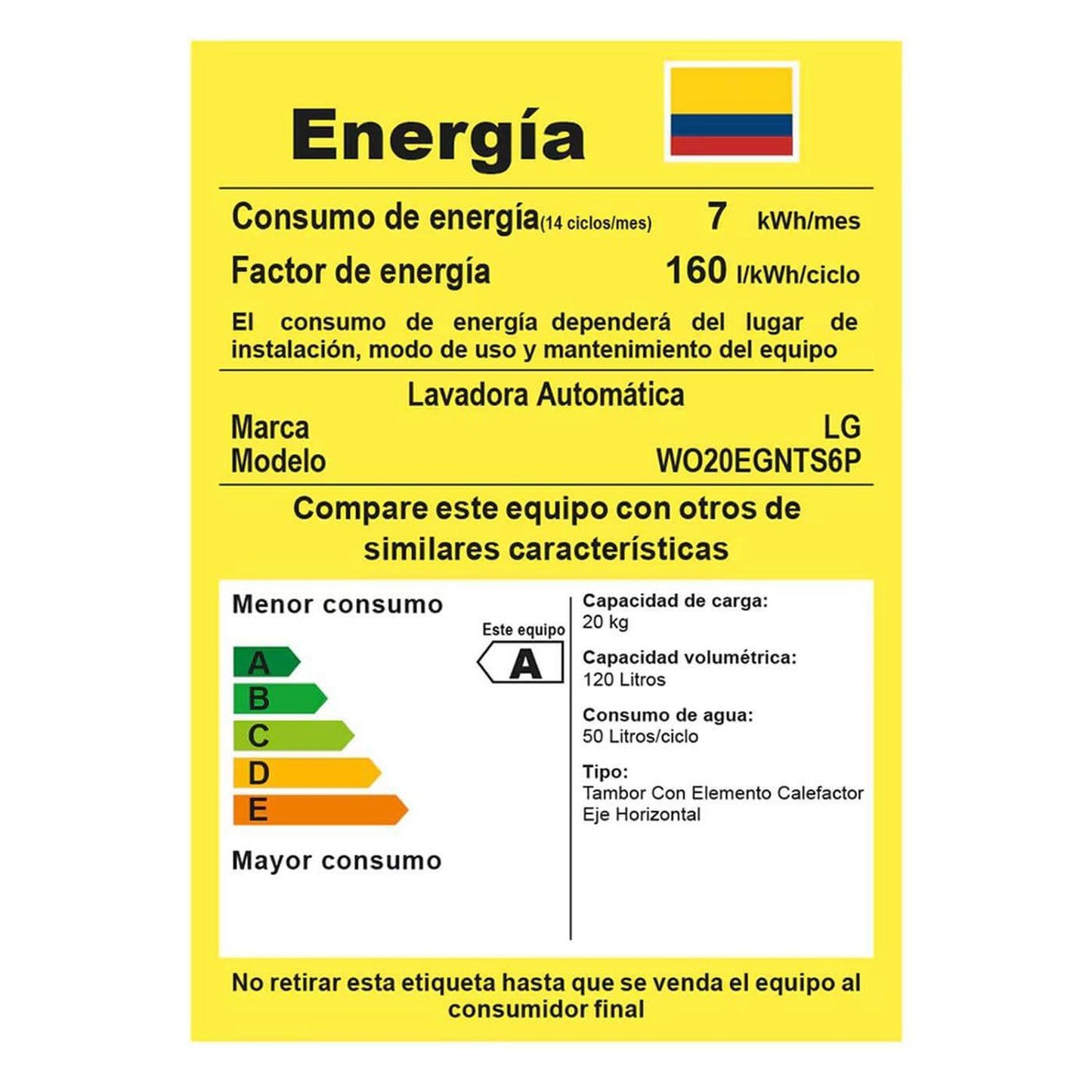 Lavadora LG Carga Frontal 20 Kilos Gris - WO20EGNTS6P